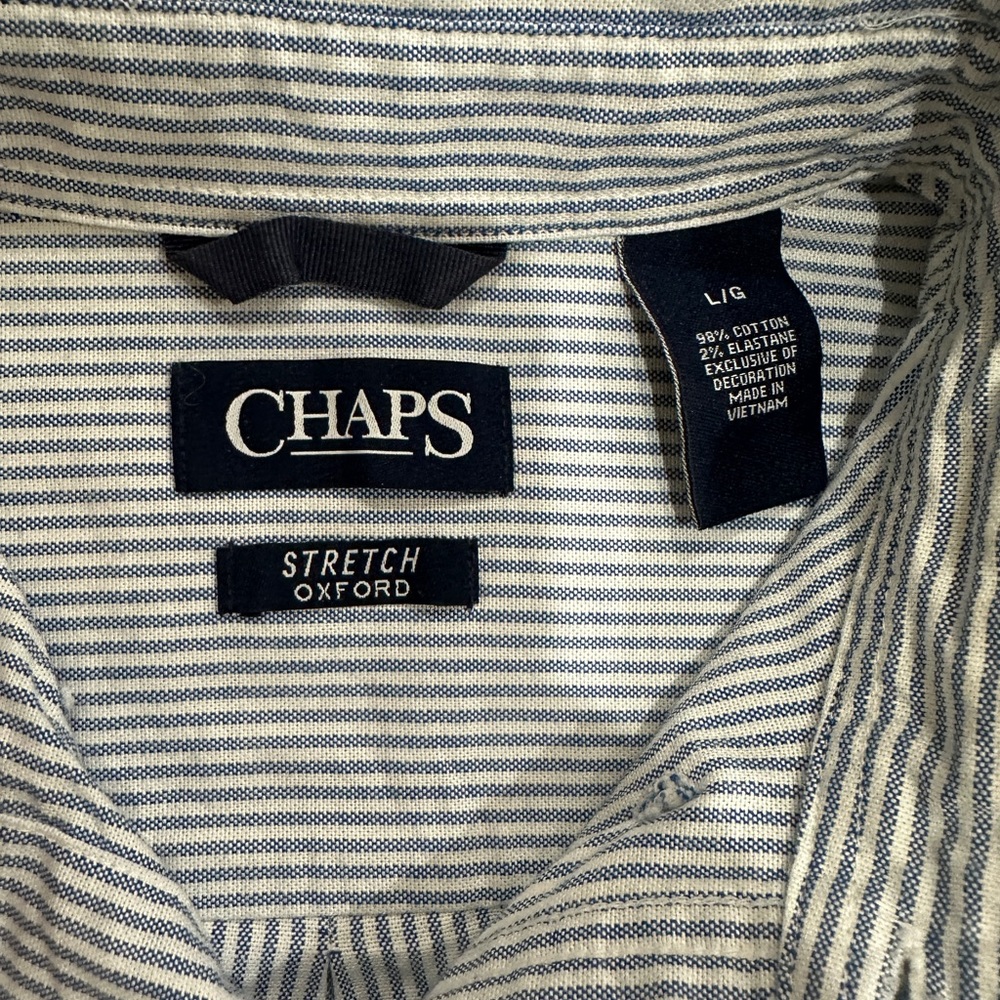 NWOT Chaps Stretch Oxford Button-Down Shirt - Large